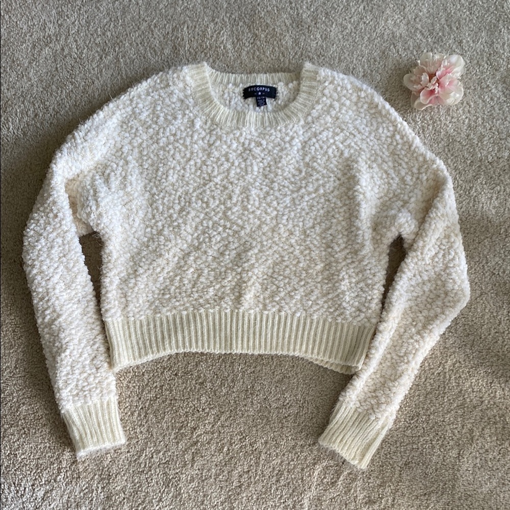 Cozy cream cropped urban Outfitters Sweater, XS, NWT